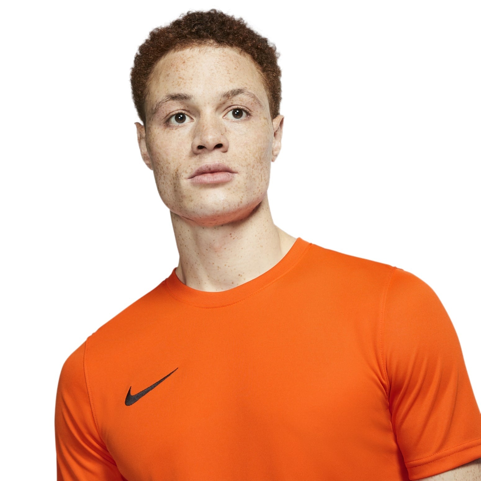Men's Nike Dri-FIT Logo Printing Round Neck Pullover Short Sleeve Us Edition Orange T-Shirt BV6708-819