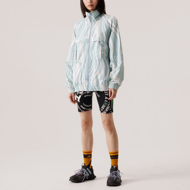 (WMNS) adidas By Stella McCartney Truecasuals Printed Tracktop 'White Grey' HT1102