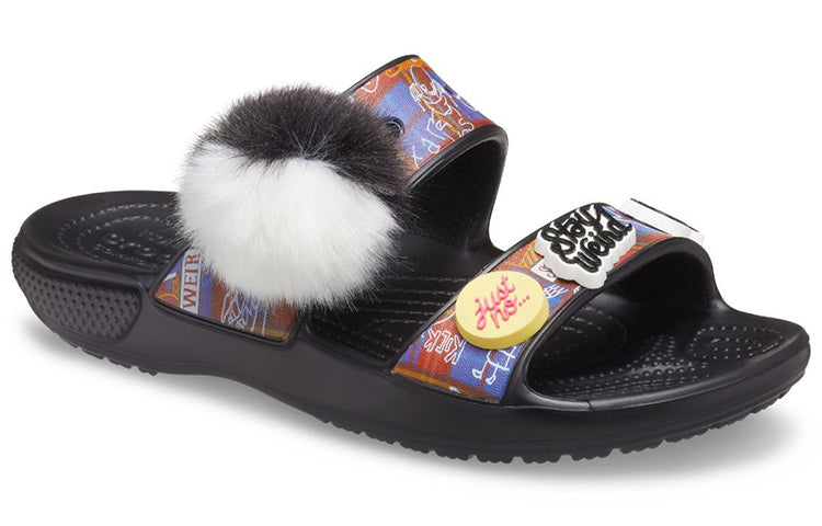Crocs Classic Soft Sole Cozy Flat Heel Sports Slippers Unisex Black 207403-001