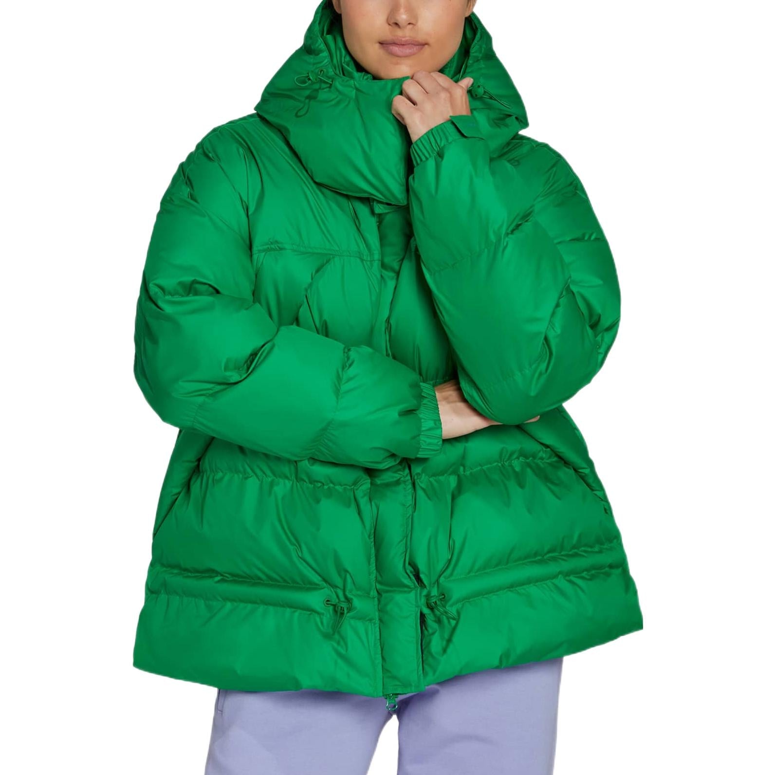 (WMNS) adidas by stella Mccartney Mid-Length Padded Winter Jacket Asia Sizing 'Green' HG6897