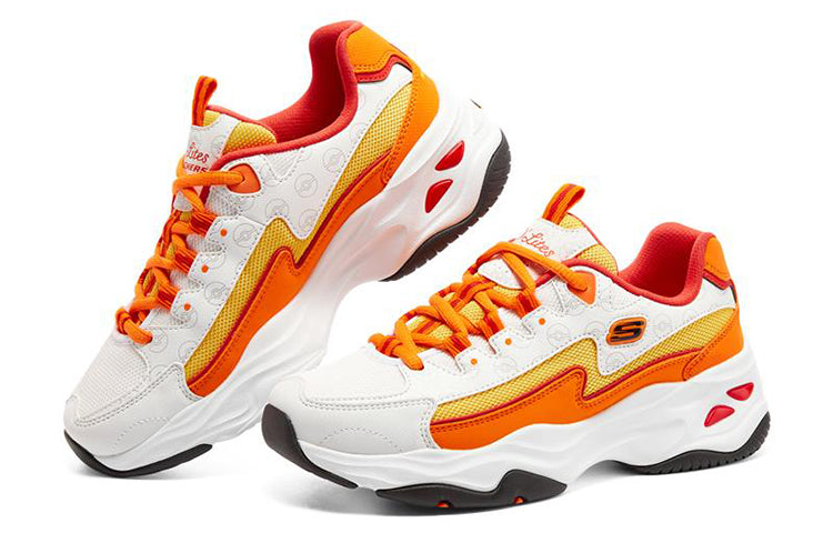 (WMNS) Skechers D'Lites 4.0 'White Orange' 800004-WOR