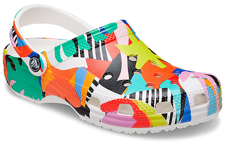 Crocs Classic Beach Sandals Unisex Multi-Color White 207849-94S