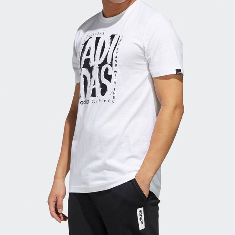 adidas M Stmp T Training Sports Short Sleeve White FM6243