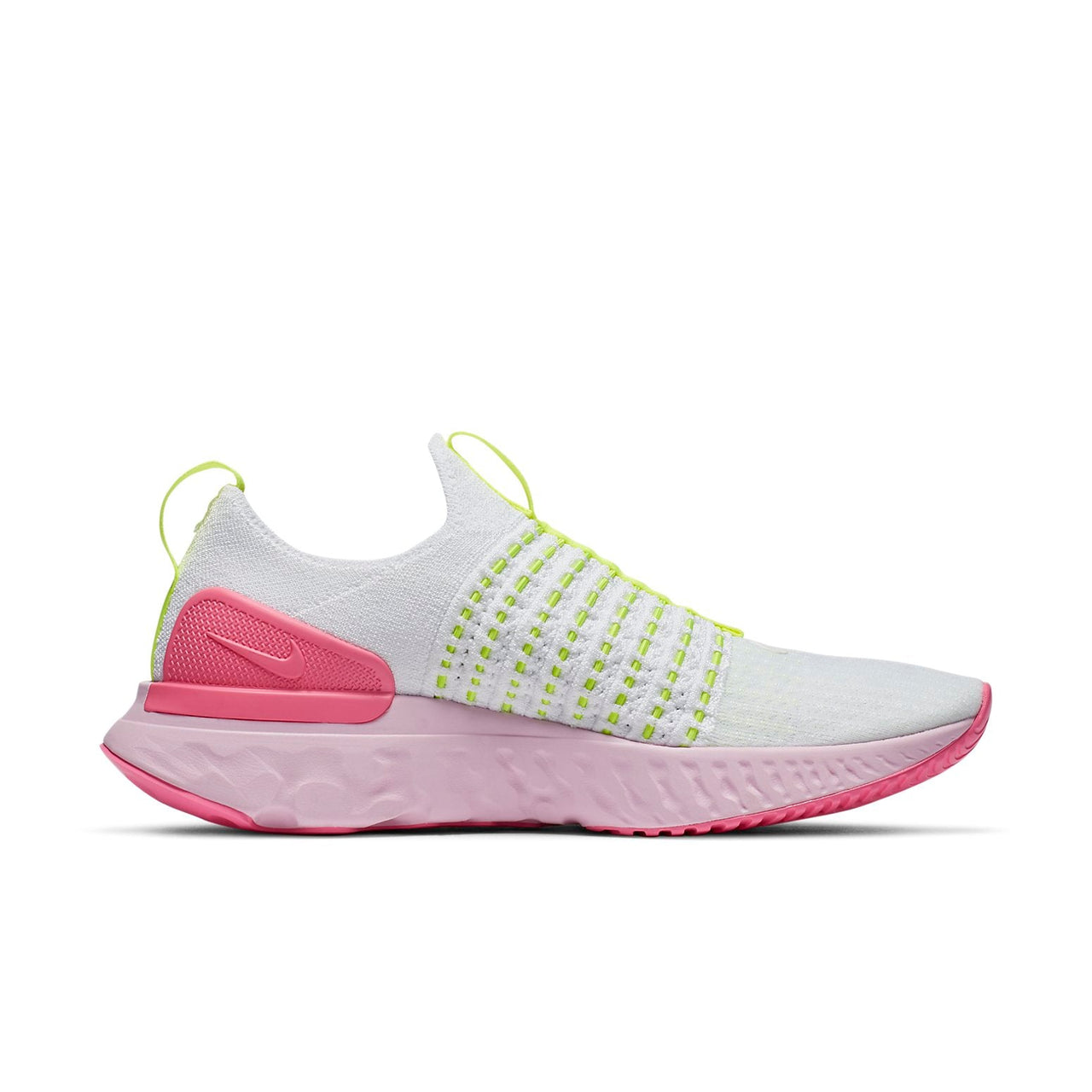 (WMNS) Nike React Phantom Run Flyknit 2 'White Volt Pink Glow' CZ7991-100