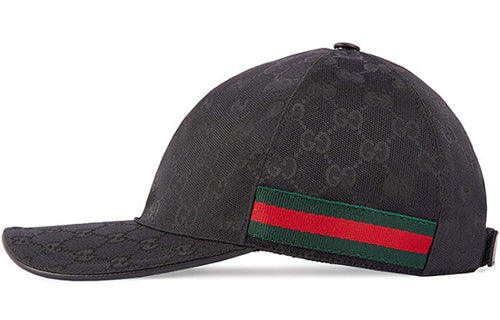 Gucci Original GG Canvas Baseball Hat With Web 'Black' 200035-KQWBG-1060