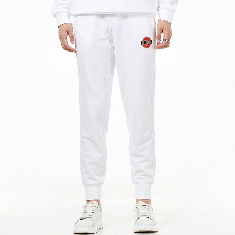 PUMA Logo Sports Pants 'White' 532914-02