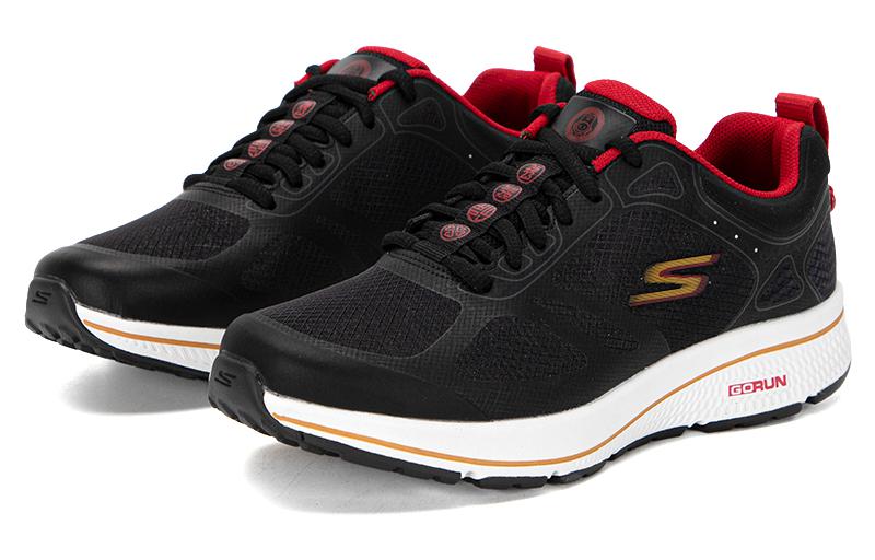 (WMNS) Skechers GO RUN 'Black red' 894206-BKGD