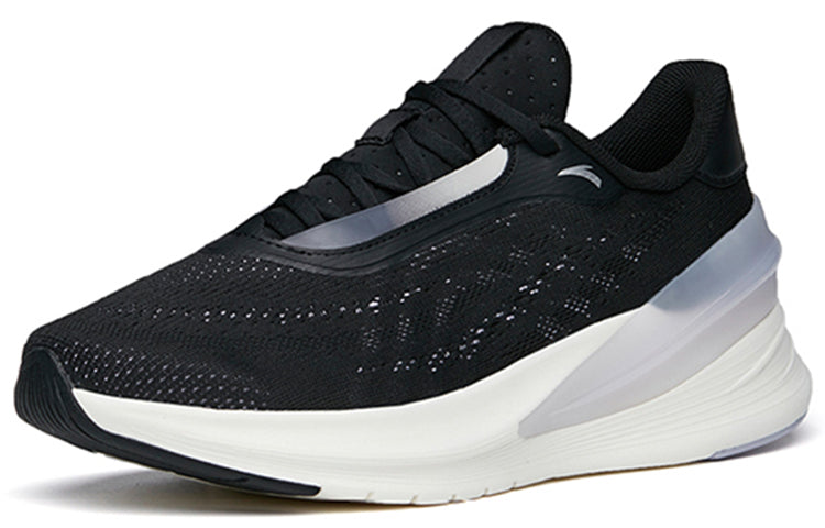 (WMNS) ANTA Running Series Sneakers 'Black White Silver' 122215556-1
