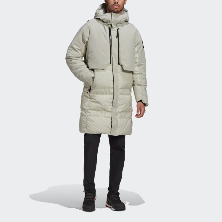 adidas Outdoor Sports waterproof Reversible Down Jacket Gray FT2430