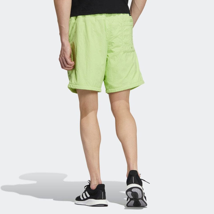 Men's adidas SS22 Logo Side Sports Shorts Japanese Version Green HD0051