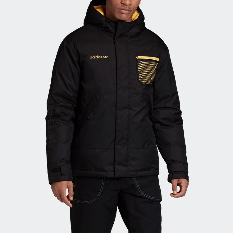 adidas originals Adv 2in1 Jkt Stay Warm Detachable vest Reflective hooded down Jacket Black GJ6734