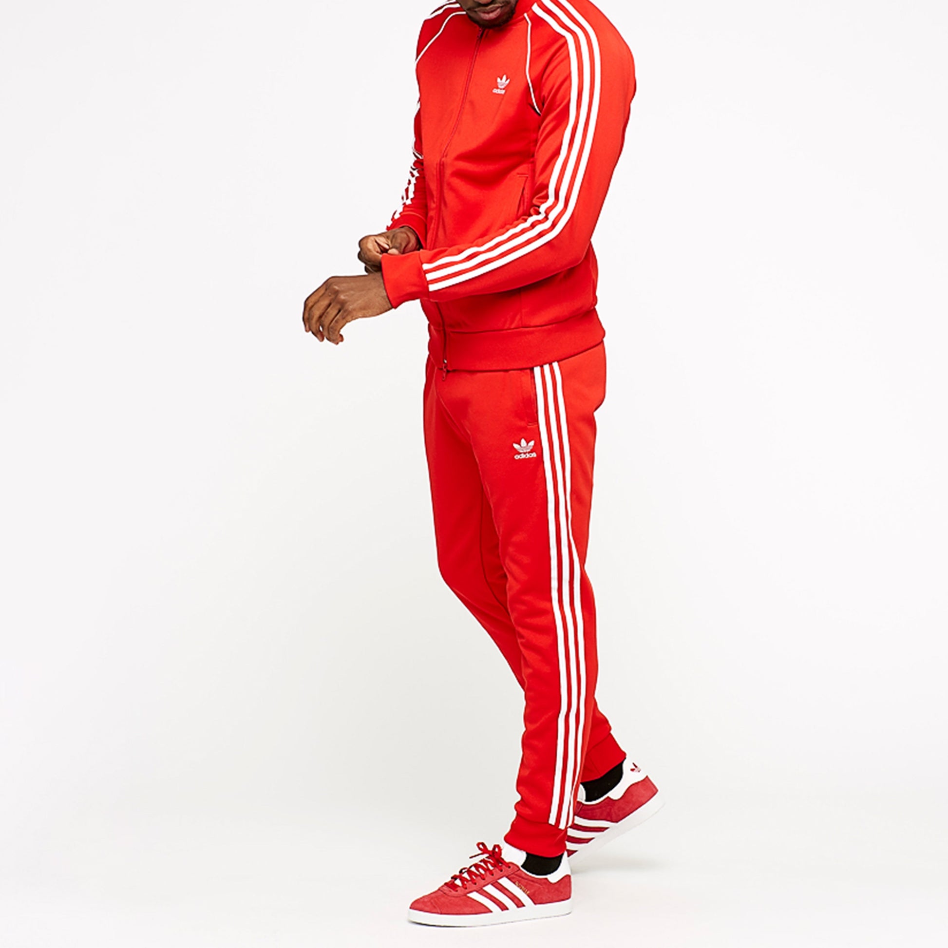 adidas originals Zipper Sports Jacket Red CW1257