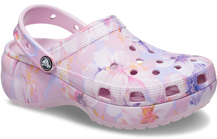 (WMNS) Crocs Classic Platform Clog 'Cherry Blossom' 208836-6W8