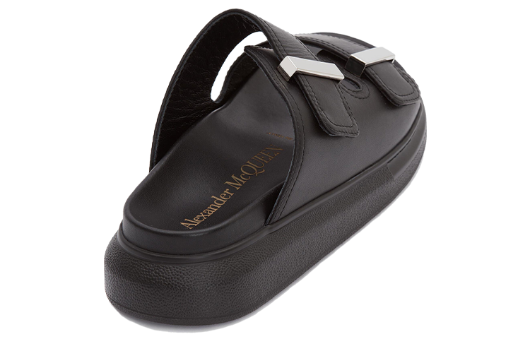 (WMNS) Alexander McQueen Hybrid Slide 'Black' 650784WHXZE1081