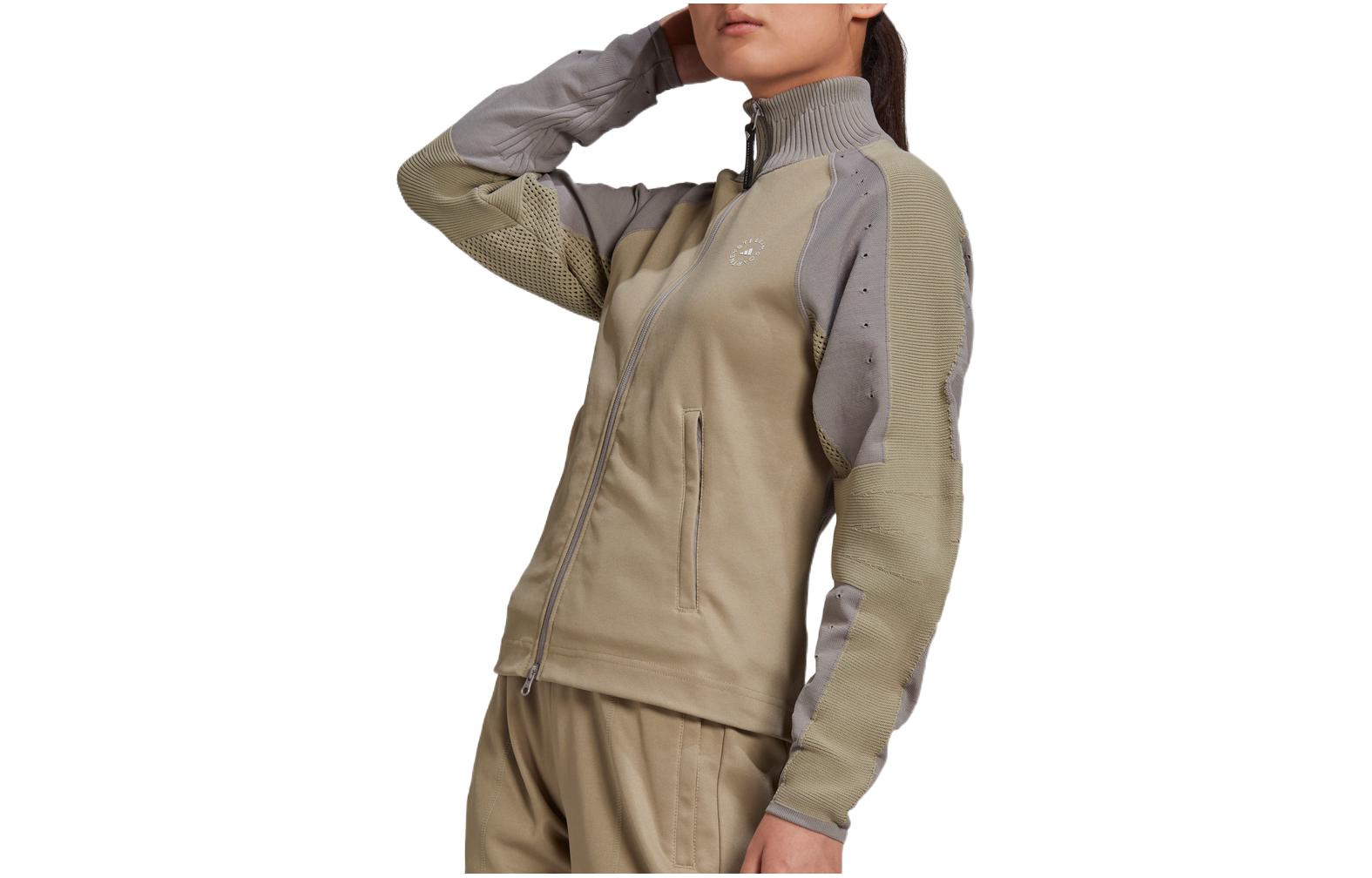 (WMNS) adidas Smc Logo Sports Jacket Light Brown GL7384