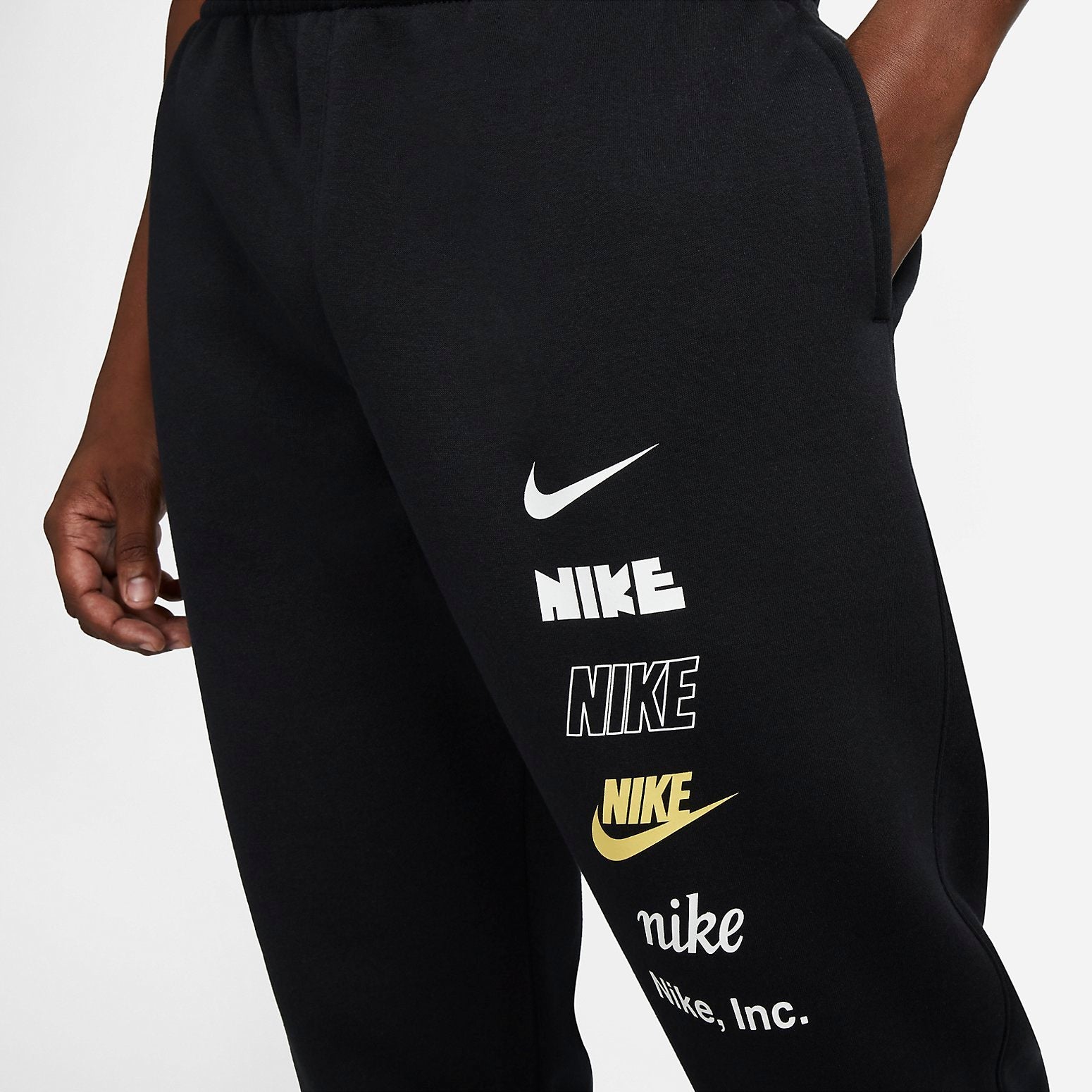 Nike NSW Sportswear Club Plus Logo Pants 'Black' DX0795-010