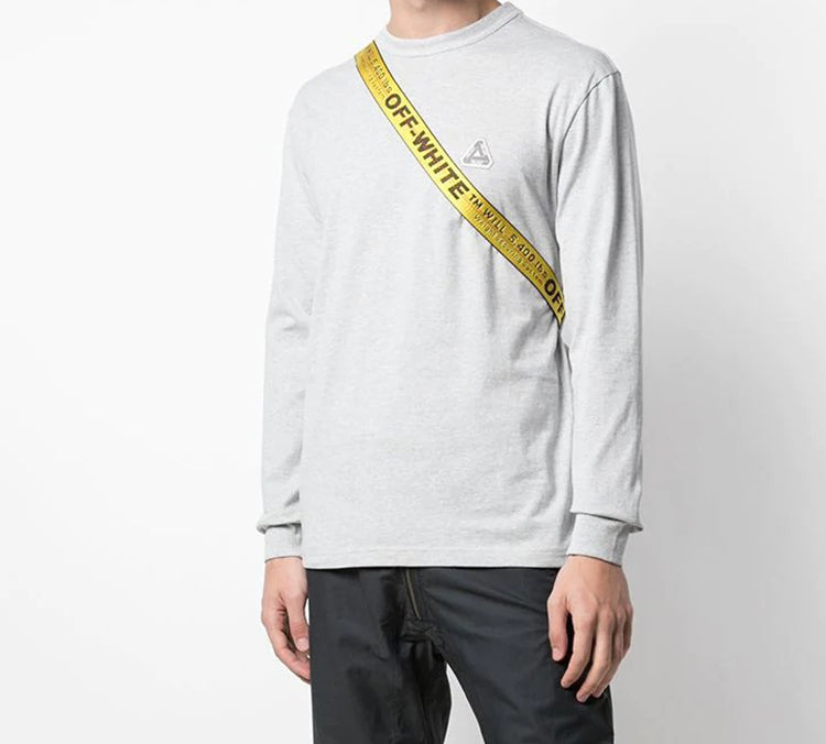PALACE Sofar Classic Logo Long Sleeves Unisex Gray P17LS026T