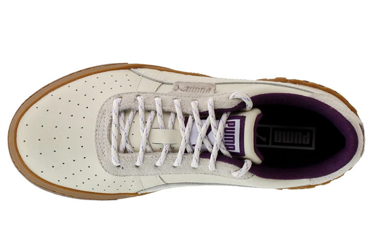 (WMNS) PUMA Cali Board Shoes White/Brown/Purple 372128-01