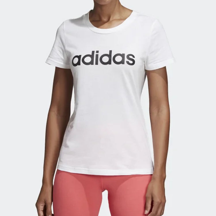 (WMNS) adidas E LIN SLIM T Sports Stylish Short Sleeve White DU0629