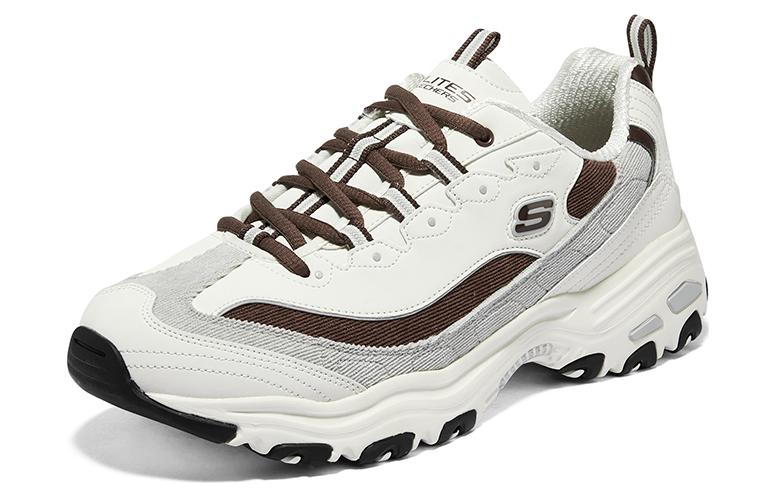 Skechers D'Lites Varsity Spirit Sneaker 'White Brown Grey' 894282-OWBR
