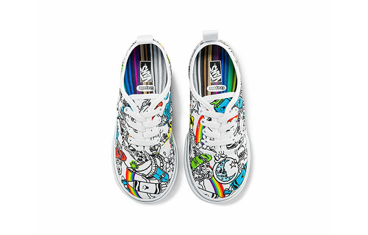 (TD) Vans Crayola x Authentic Elastic Lace 'Sketch Your Way' VN0A34A1ARE
