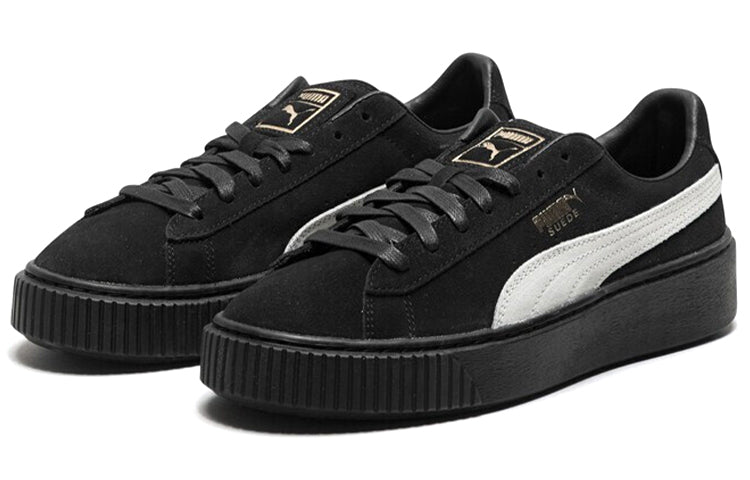 (WMNS) PUMA Suede Skate shoes 'Black White' 364718-03