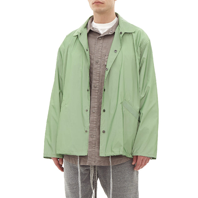 Men's Fear of God Nylon Coach Jacket Green FOG-SS20-258