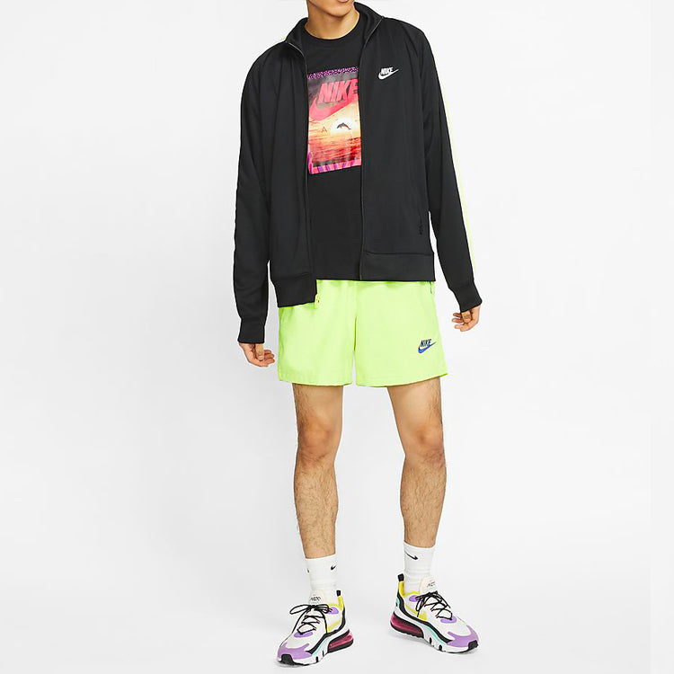 Nike Dolphin Sunset landscape Printing Short Sleeve Black CT6591-010