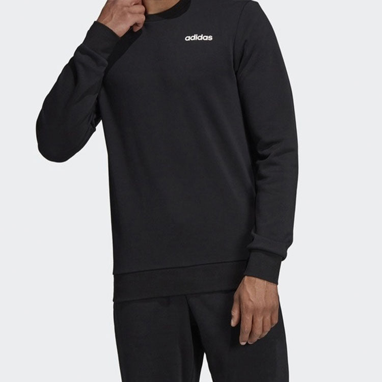 adidas E PLN CREW FT Knitted Hooded Shirt Sweater Men Black DU0395