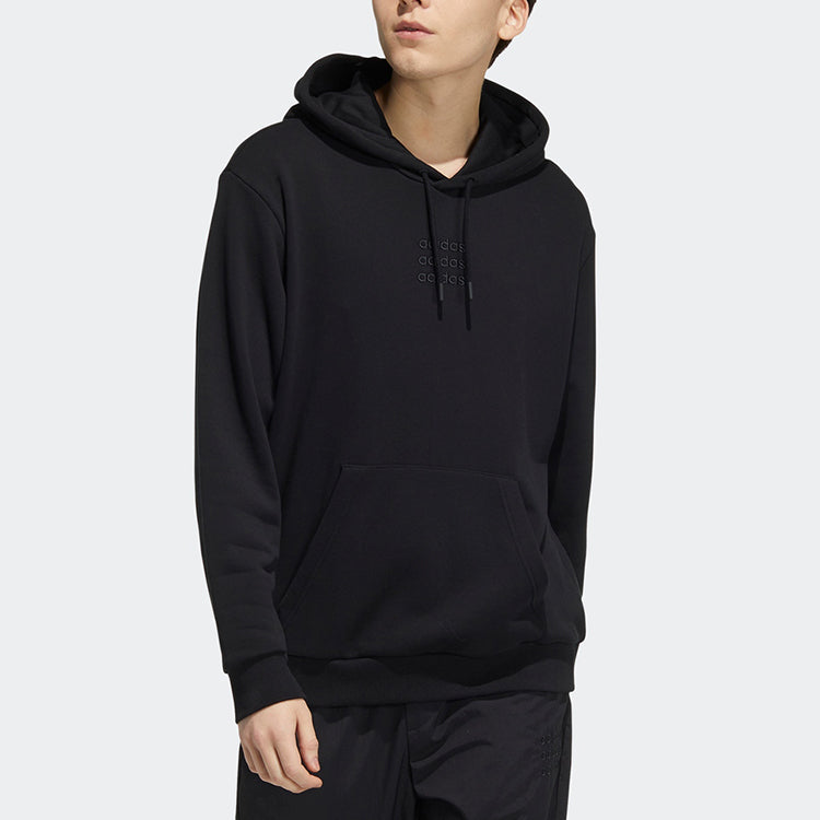Men's adidas neo Solid Color Long Sleeves Black H14214
