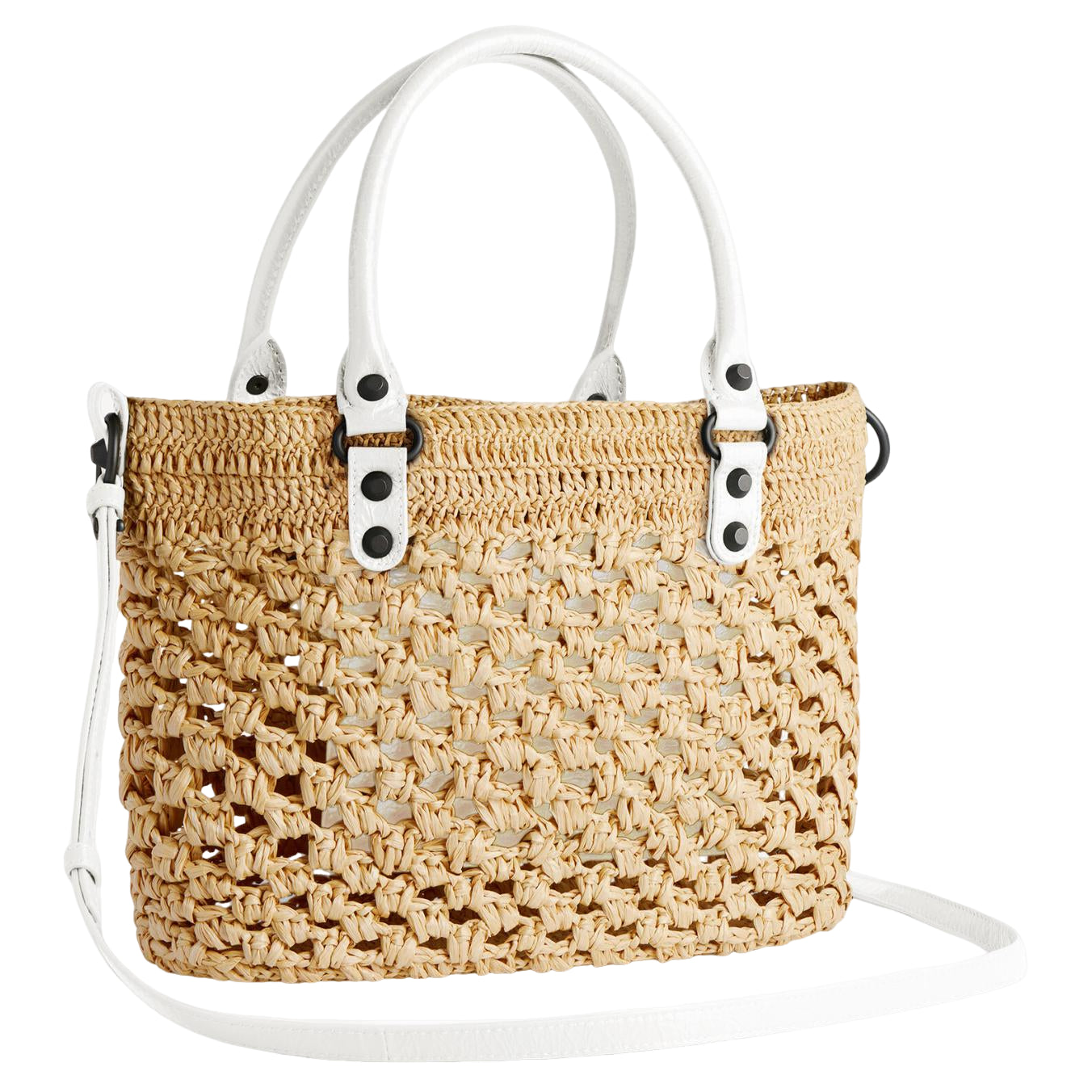 (WMNS) Balenciaga Le City Basket Small 'Natural Optic White' 8665002ACGC9291