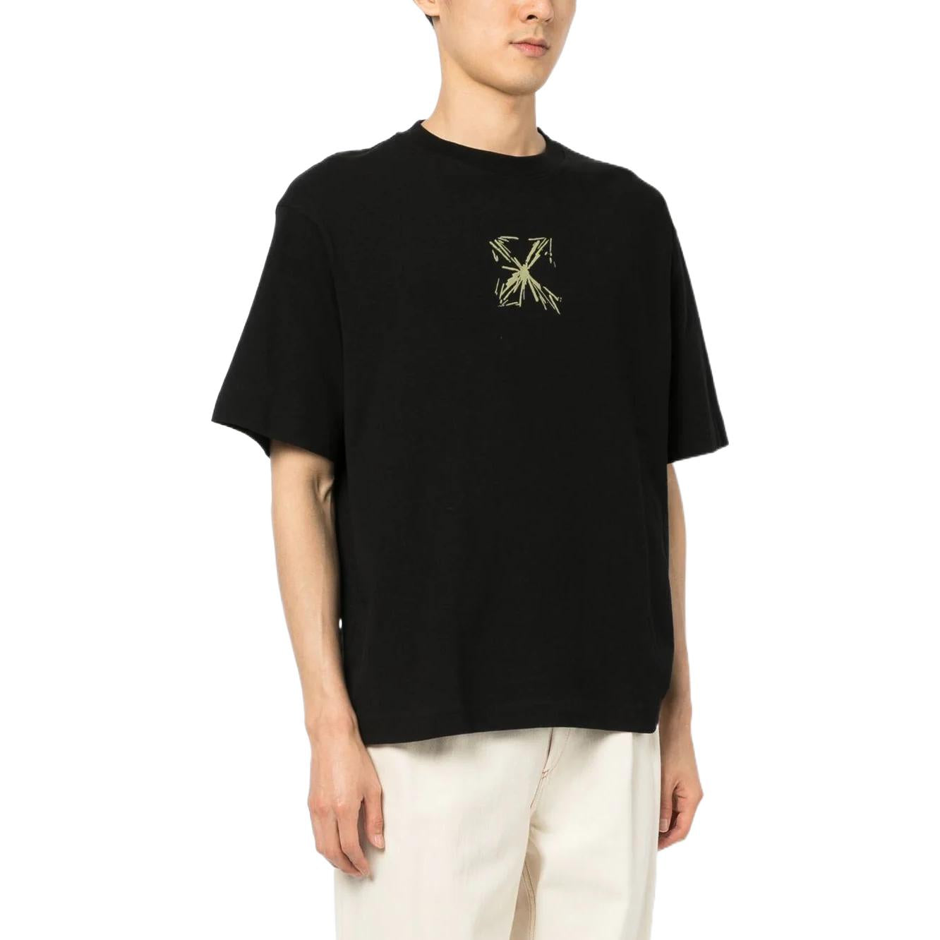 Off-White Arrows-Motif Tee 'Black' OMAA120S23JER0021017