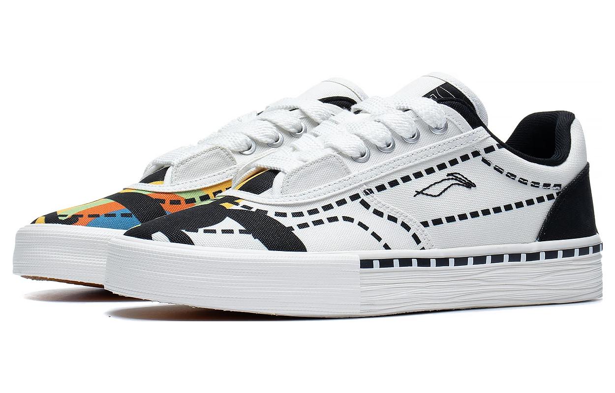 (WMNS) Li-Ning Oswald the Lucky Rabbit Skate Shoes 'White Black' AECT012-2
