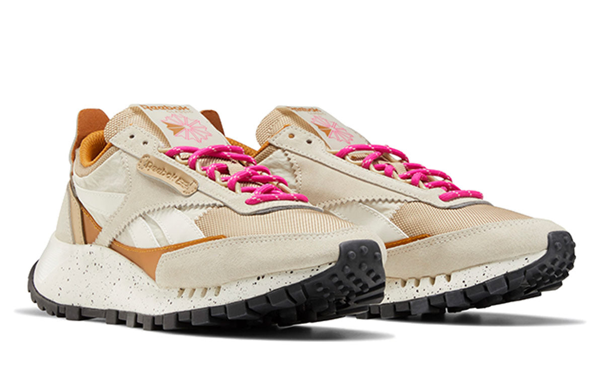 (WMNS) Reebok Classic Leather Legacy Running Shoes Beige/Brown FY9804