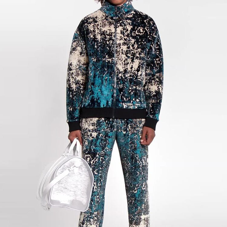 LOUIS VUITTON LV Persian Carpet Jacquard Sports Top (Official Website Limited) For Men Blue 1A5VH