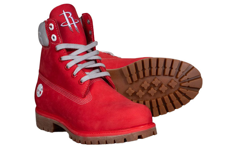 Timberland X NBA Houston Rockets 6 Inch Premium Boot 'Red Nubuck' A249E