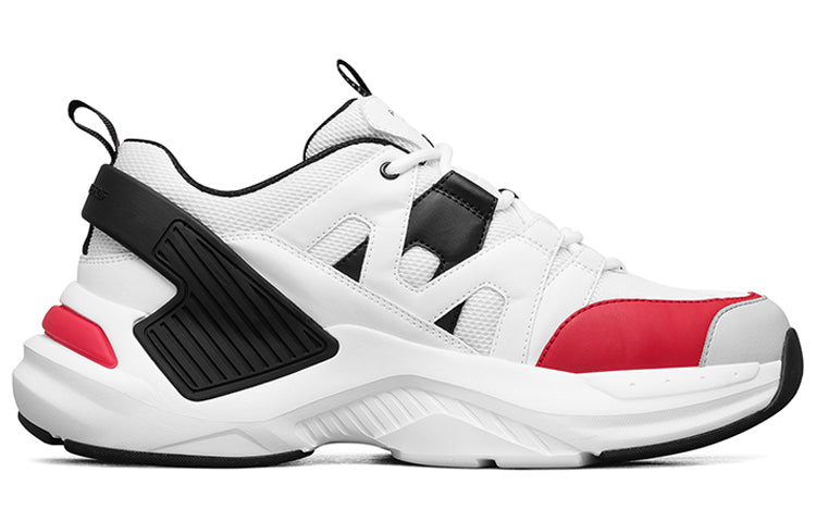 Skechers D'lites 2.0 Low-Top Running Shoes White/Black/Red 888008-WBRD