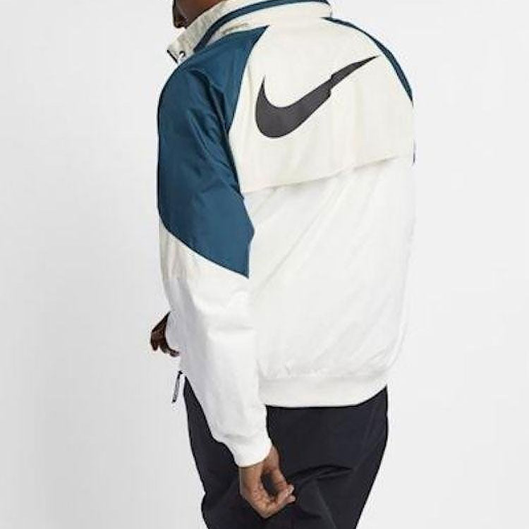 Nike Sportswear Wind Runner Colorblock hooded Long Sleeves Jacket Green White CN8771-133