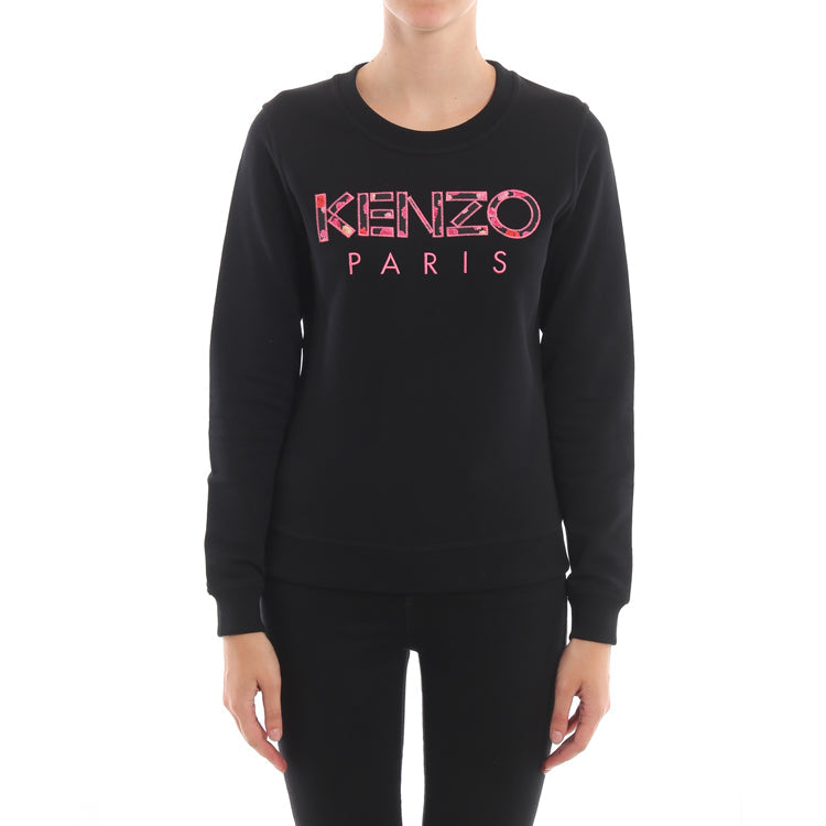 KENZO Logo Round-Neck Sweatshirt Black F96-2SW707-962-99