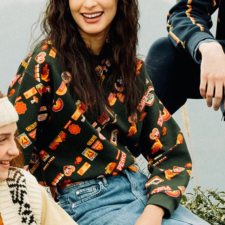 (WMNS) THE NORTH FACE Vanlife Logo Sweater 'Multicolor' NF0A5JW9-VR0