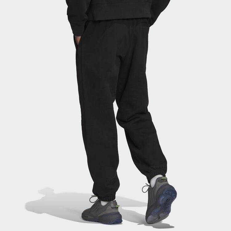 Men's adidas originals Solid Color Pants Waist Bundle Feet Sports Pants/Trousers/Joggers Black HJ9975