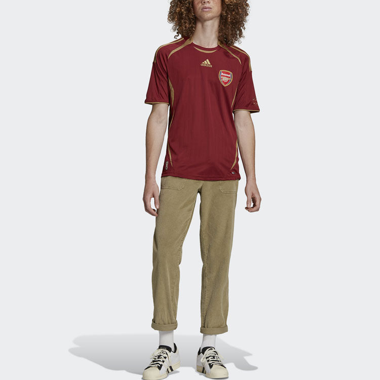 adidas Round Neck Alphabet Printing Short Sleeve Red H35891