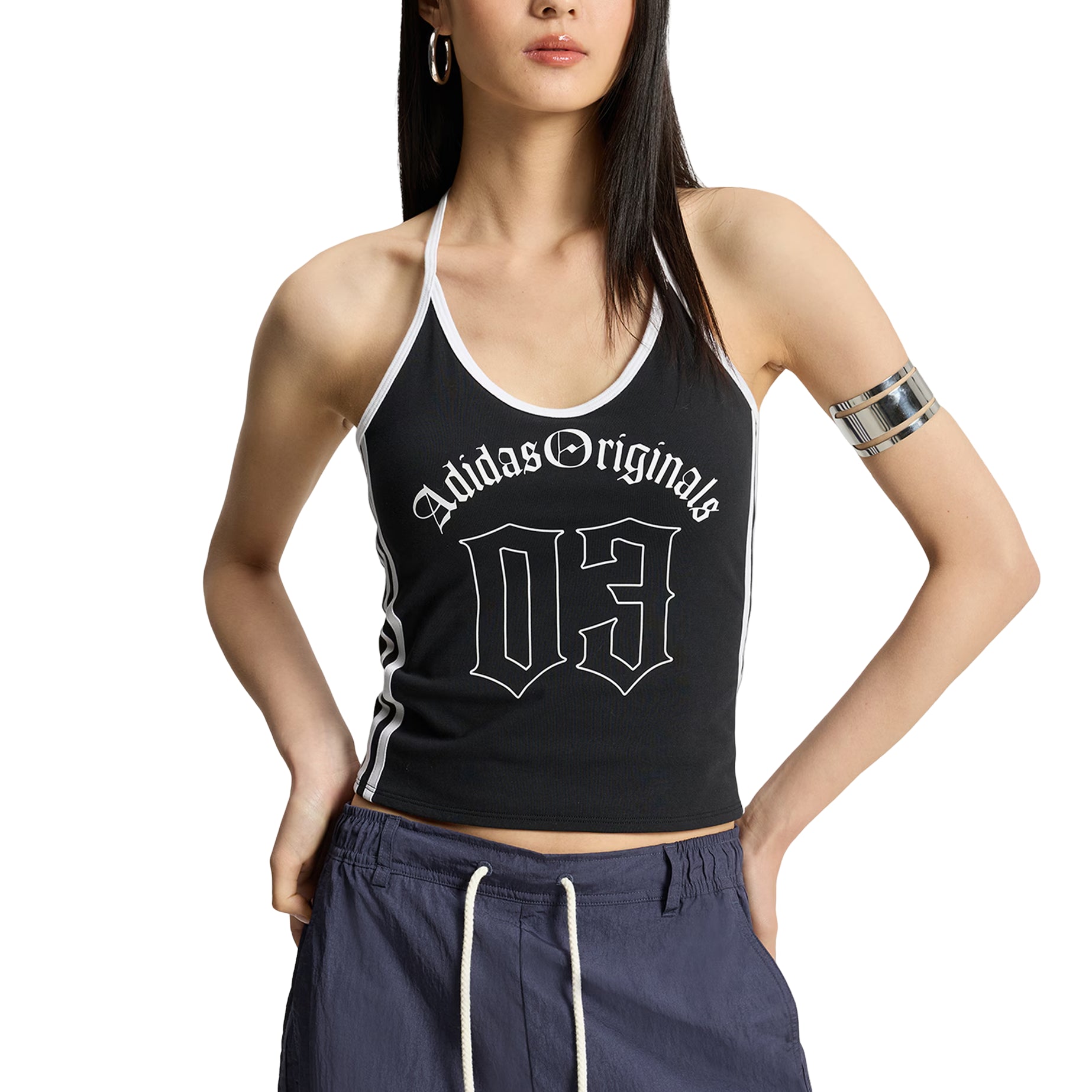 (WMNS) adidas Sports Top Asia Sizing 'Black' KT3049