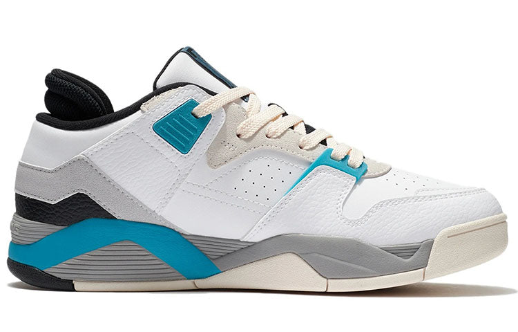 Li-Ning Casual Basketball Shoes Low 'White Blue' AGBS031-3