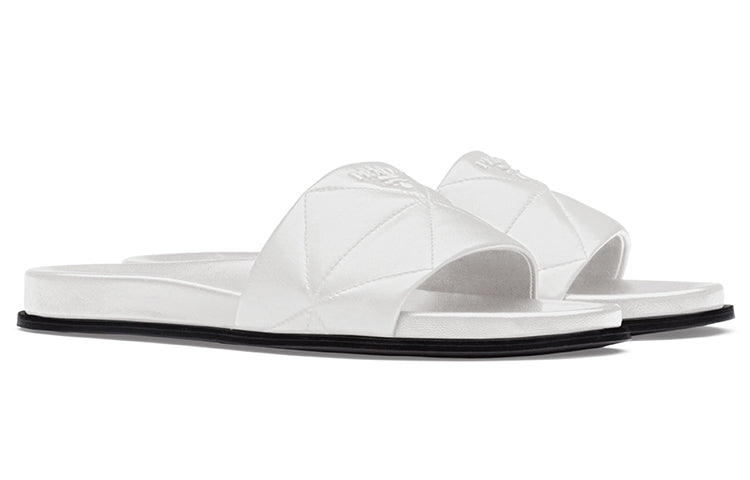 (WMNS) PRADA Quilted Logo Sandals 'White' 1XX575_038_F0009_F_020