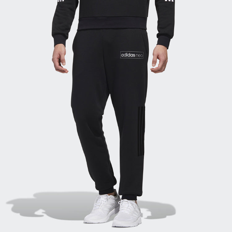 adidas neo M Fav Dec Tp z z Knit logo Sports Pants Black GK8773