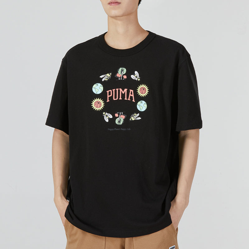 PUMA Downtown Graphic Tee 'Black' 535400-51