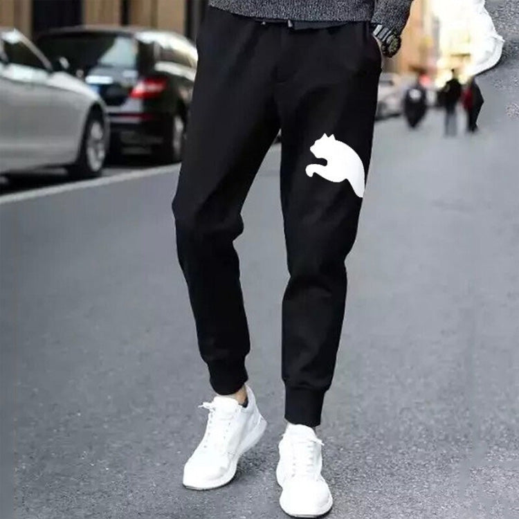 PUMA Big Logo Graphic Pants 'Black' 581037-01