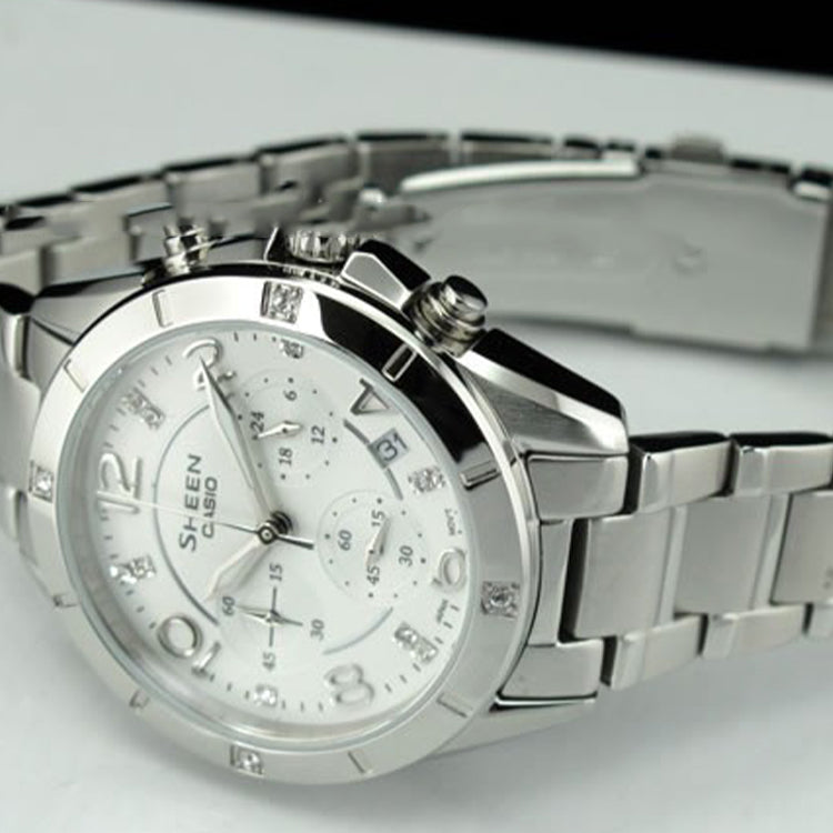 CASIO SHEEN Series Quartz SHE-5021D-7A /White Silver Analog SHE-5021D-7AQ