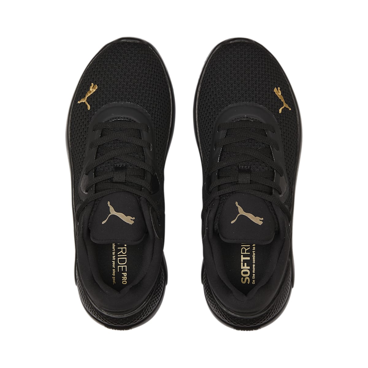 (WMNS) PUMA Softride Pro 'Metallic - Black Team Gold' 377058-01